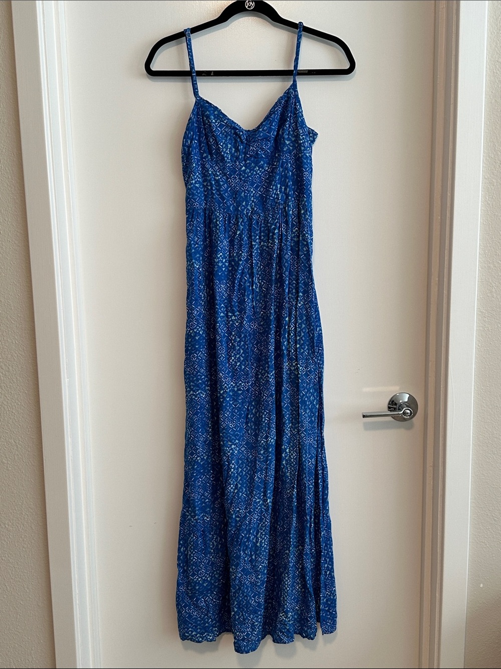 Hollister Blue Printed Maxi Dress